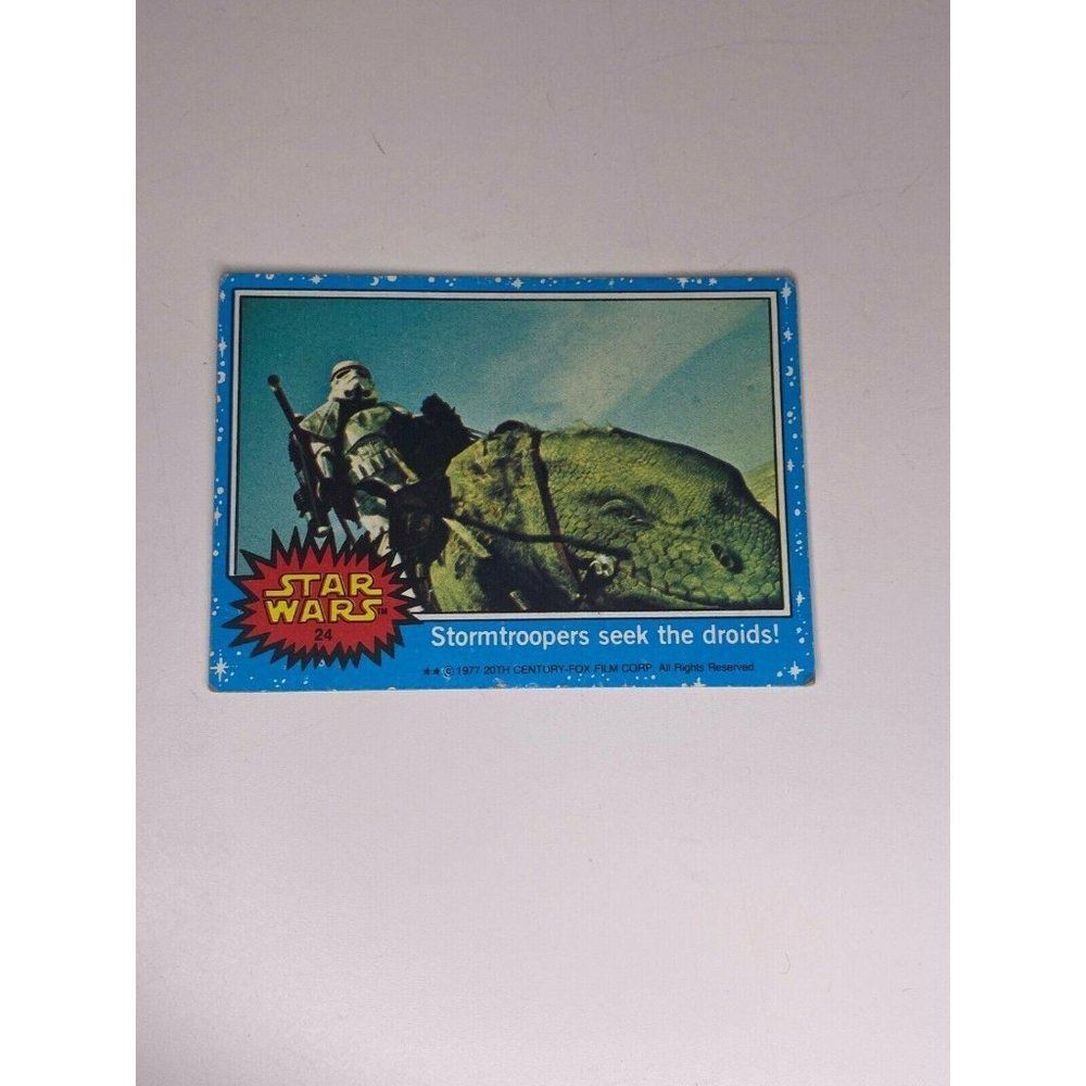 #24 Topps 1977 Star Wars Series 1 Blue Stormtroopers